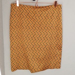 New York & Company Gold, black and bronze skirt